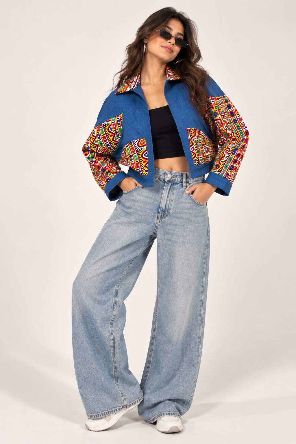 KUTCH-EMBROIDERED INDIGO JACKET